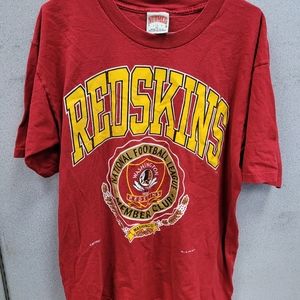 Washington Redskins Vintage Graphic Design T Shirt Size XL Members Club